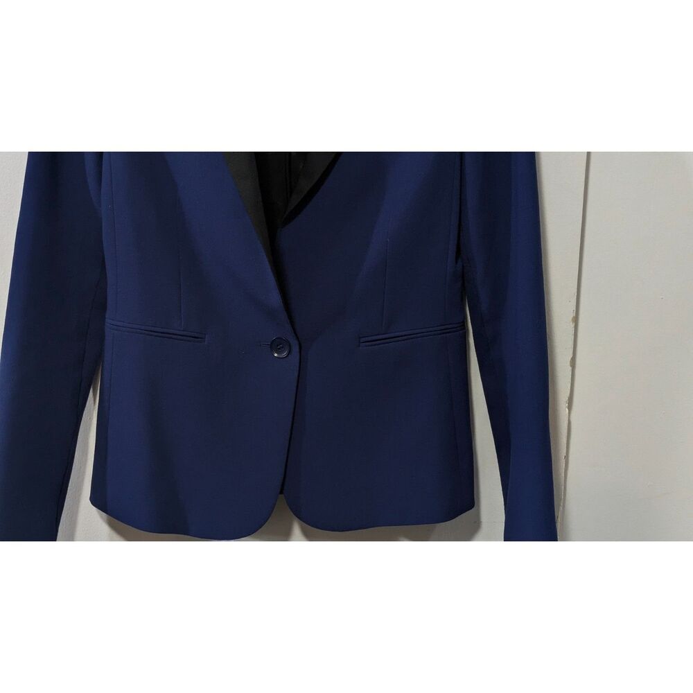 BCBGMaxAzria Kamryn Navy Black Tuxedo Blazer sz. XS - Picture 4 of 5